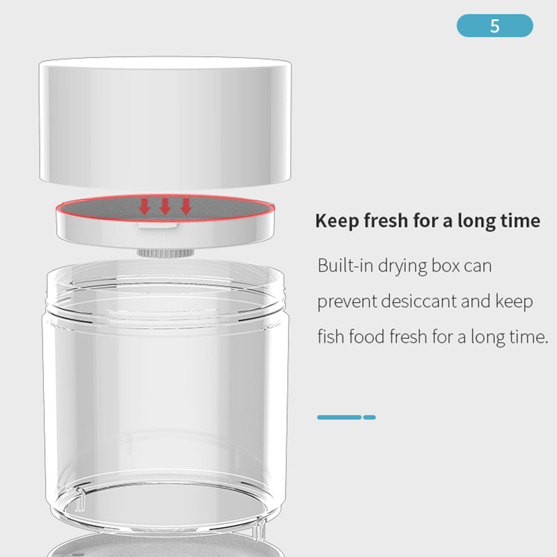 O2 Smart Fish Feeder LED Screen Digital Display Automatic Fish Feeder Fish Food Dispenser for Fish Tank O2 Smart Fish Feeder LED Screen Digital Display Automatic Fish Feeder Fish Food Dispenser for Fish Tank